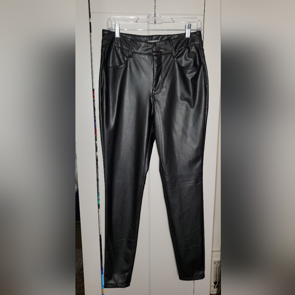 Maurices Black Faux Leather Pants